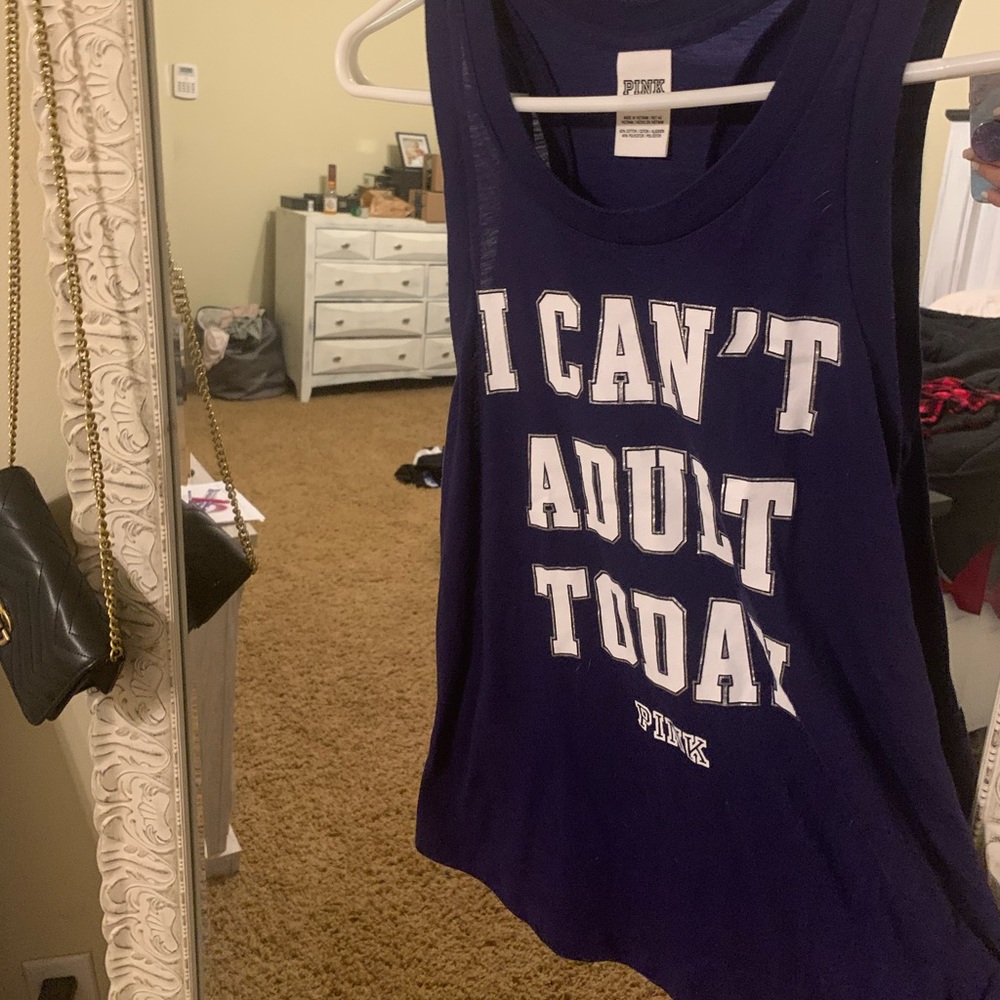 Pink workout tank